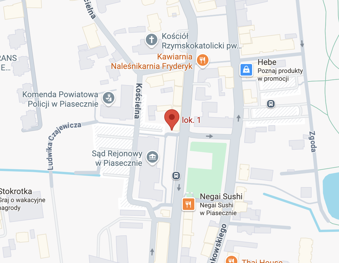 Kancelaria Radcowska Joanna Maniszewska-Ejsmont Piaseczno Kosciuszki 10 lok 1